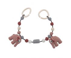 Sebra Chaîne de Poussette à Crochet Fanto de léléphant Rose 53 cm