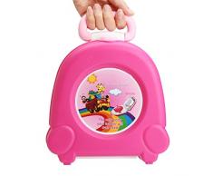 GOZAR Enfant Bébé Bébé Toilette Portable Siège D'Entraînement Voyage Pot Urinoir Pee Pot Chaise-Rose