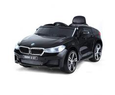 Homcom Voiture électrique Enfants 6 V 3 Km/h Max. Effets sonores et Lumineux télécommande Incluse Noir BMW 6 GT