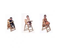 Sièges d'appoint Healthy Care Deluxe, chaise de salle à manger en bois massif pour enfants, table de repas multifonctions pliable pour bébé, pour enfants de 6 mois à 6 ans,B