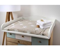 KraftKids, Cadre pour matelas à langer - à poser sur une commode Blanc