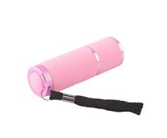 Mini lampe de poche LED lampe de poche torche Linterna LED violet lumière lampe de poche montage - rose