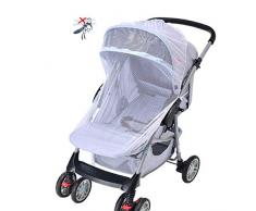 Moustiquaire pour Poussette,Diamètre 150CM / 59’’Étirements Élastiques Convient à la Plupart des Poussettes/Protection Anti-insectes Universelle/Protégez votre Bébé de Manière Naturelle
