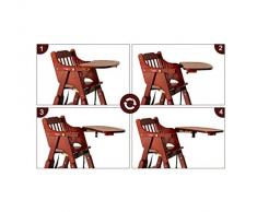 Siège d'appoint Healthy Care, chaise bébé portable, chaise pliante multifonctionnelle en bois massif, pour enfants à partir de 6 mois - 6 ans,A