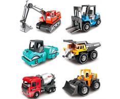 Dreamon Jouet Camion Cars Enfant, Mini Voiture Miniature Véhicules Cadeau pour Garcon 3 Ans