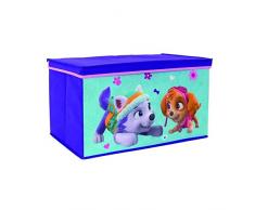 Banc & coffre à jouets en tissu Pat Patrouille fille