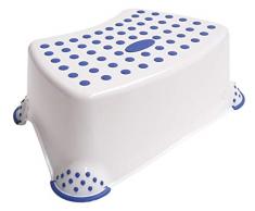 Premium Escabeau Blanc/Bleu Stable Tabouret pour Enfants avec Fonction Anti-dérapante