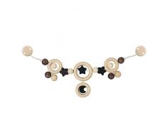 Heimess Hochet - Chaîne de Poussette avec Clips - Lunes et Etoiles