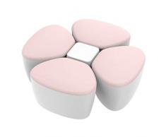 Manyo Boîte Doseuse Lait Poudre, Doseur de Lait Bébé 4 Compartiments- PP, sans BPA (Rose)