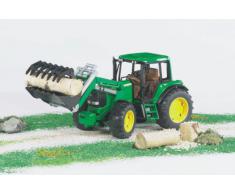 Bruder - 2052 - Véhicule Miniature - Tracteur John Deere Vert avec Fourche
