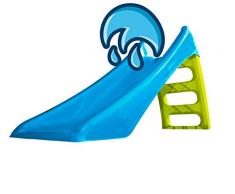Woopie Toboggan Jeu Plein air dExtérieur et à lIntérieur pour Enfants Jardin Aquatique tobbogan Jouet pour Enfants Âge: 1-3 (116cm Bleu)