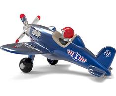 Baghera Avion pour Enfant, Jouet favori des Enfants, Fabriqué dans Un Plastique ABS très résistant, laqué et Poli à la Main, Jet Plane Bleu, 3 Ans et Plus