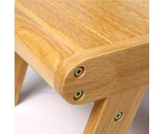 FH Chaise d'étude en Bois Massif pour bébé Chaise d'enfant Chaise d'accueil Petit Banc Chaise en Bois