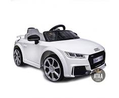 Audi TT RS 12V Licence - Télécommande 2.4Ghz- Slot USB et Prise MP3- Voiture ÉLECTRIQUE pour Enfants - (Blanc)