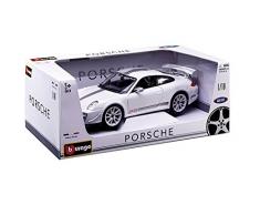 Bburago - 11036W - Véhicule Miniature - Modèle À L'Échelle - Porsche 911/997 Gt3 Rs 4.0L - Echelle 1/18- Coloris aléatoire