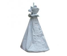 Câlin Câline Range Couches et Pyjama Nino Blanc à Pois Bleu
