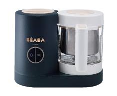 BÉABA, Babycook Néo, Robot Bébé 4 en 1 Mixeur-Cuiseur, Diversification alimentaire, Petits pots bébé maison, Cuisson Vapeur Douce, Made in France, Bol Verre et Cuve Inox, Night Blue