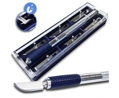 Bistouri Scalpel Cutter Couteau de précision, de bricolage maquettisme loisirs créatifs avec 6 lames de rechange