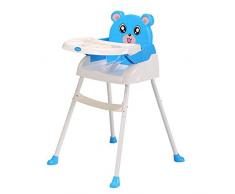 Chaise Haute Pour bébé,Chaise Pliante Bébé,réglable hauteur,avec Ceinture De Sécurité, Plateau Clisable