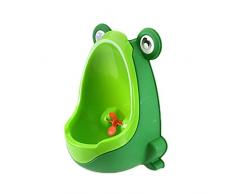Domilay 1X Amusant Pot Enfant urinoir en forme de Grenouille(Vert)