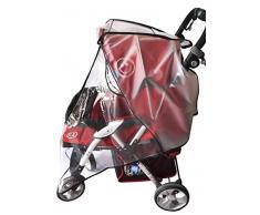 Habillage Pluie pour Poussette Bébé Habillage Pluie Universel Vent Poussière Imperméable Coupe-Vent Shield Poussette Universelle Moustiquaire pour Landau, Lit parapluie, Imperméable Contre la Pluie