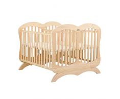 XY lit bébé Berceau Jumeau Nouveau-né En Bois Massif Sans Peinture, Élargissement for Augmenter Le Lit De Couture for Bébé (Color : Beige)