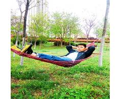 Sourgeny Renfort De Lourds En Extérieur, Corde De Coton, Bois Massif Stick, Anti Roll, Swing Intérieur Net, Le Camping D, Seul Berceau,Red Wood Stick