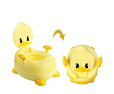 BAMNY Pot de bébé, siège de toilette pour enfant avec sièges rembourrés, appareil de toilette de canard pour enfants de 1 à 7 ans