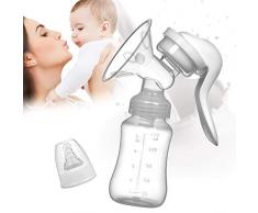 Tire Lait Manuel, Tire-lait silicone, Tire Lait Réglable, avec Couvercle pour lallaitement de 150ml Lait Bouteille Confortable et Pratique Extraction Rapide, Sans BPA