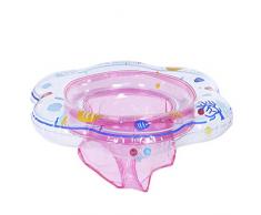 Bébé Flotteur Natation Anneau de Bain Bébé Bouée Siège Gonflable Jouet de Piscine (Rose)