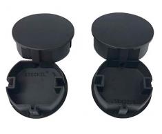 Lot de 4 cache-prises Noir