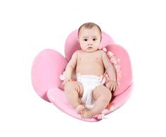 Eternitry Tapis de Baignoire pour Bébé Infant Cinq Pétales Fleur Coussin De Bain Enfants Doux Flottant Transat Nouveau-Né Pad Garçon Fille Baignoire Tapis en Mousse
