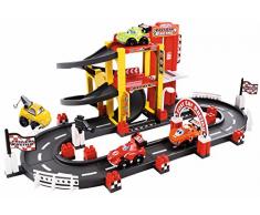 Jouets Ecoiffier – 3042 - Circuit garage F1 Abrick – Jeu de construction pour enfants – Dès 18 mois – Fabriqué en France