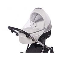 Protection anti-insectes universelle pour poussettes, poussettes sportives, buggys et lits parapluie /moustiquaire avec bande élastique/couleur : blanc