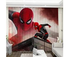 llkjd Toile dombrage pour Rideaux en Tissu Spiderman Marvel en Polyester @ W46 * L54