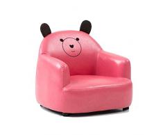 ZTBXQ Accueil Cuisine Chambre Mignon Forme Animal Petit Canapé Enfant Siège Paresseux Dessin Animé en Cuir Chaise Simple Confortable 54 Fois; 56 cm (Couleur: