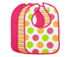 Chouette 3 Pcs Bébé Bavoirs Imperméable Serviettes Salive Dîner Bavettes (Rose)