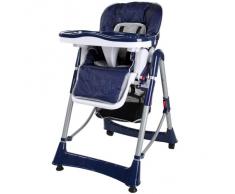 TecTake Confort Chaise Haute de Bébé Pliable - diverses couleurs au choix (Bleu)
