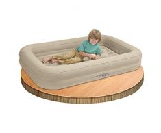 Intex 66810 Airbed Lit gonflable Enfant Floque + Gonfleur de Voyage - Couleur Assortie