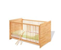 Chambre bébé Natura huilé : Lit évolutif, commode, armoire PINOLINO