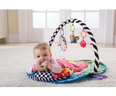 TOMY Lamaze - Tapis dÉveil Freddie La Luciole L27170, Inclus une Arche Bébé avec 3 Jouets Amovibles, Tapis dÉveil Évolutif, Jeu Premier Âge Multi-Activités, dès la Naissance, Multicolore