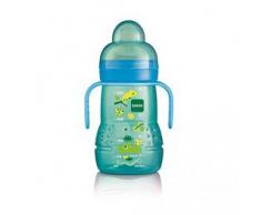 MAM Biberon de Transition Silicone Bleu 4 Mois 220 ml