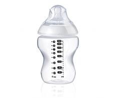 Tommee Tippee Biberons Closer to Nature, 260 ml, Valve Anti-Colique, Tétine Souple, Lot de 2