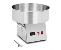 Royal Catering Machine À Barbe À Papa Professionnelle RCZK-1080 (1 080 W, Cuve Ø 52 cm, 60 s / 18 g, Voltmètre à 3 Chiffres, Inox)