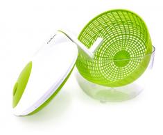 Culina Essoreuse à Salade, Saladier, Passoire pivotante 3 litres, Compact, Efficace, Construction Durable, Design Ergonomique pour Préparations Saines et Savoureuses