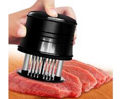 CamKing Attendrisseur, attendrisseur de viande avec 56 lames en acier inoxydable ultra-pointues pour la viande tendre, le porc, le poulet et le poisson