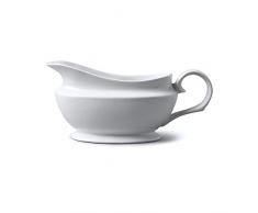 WM Bartleet & Sons 1750 T404 Saucière traditionnelle en porcelaine, blanc, 500 ml