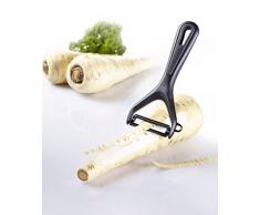 Westmark 28112270 Gentle Eplucheur à Légumes/Asperges PP/céramique Noir/Argent 15 x 6,9 x 1,8 cm