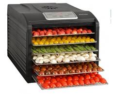 Kitchen chef - secco 6 black - Déshydrateur fruits et légumes 6 plateaux 500w