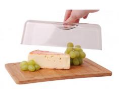 Quantio Cloche à fromage avec planche en bambou